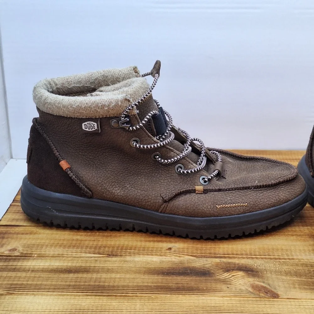 Hey Dude Boots Chukka Bradley Lace Up Shoes‎ Mens Size 9
